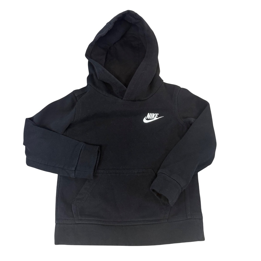 Nike Kids 3T Black Pullover Hoodie Fleece Embroidered Futura Logo Sportswear